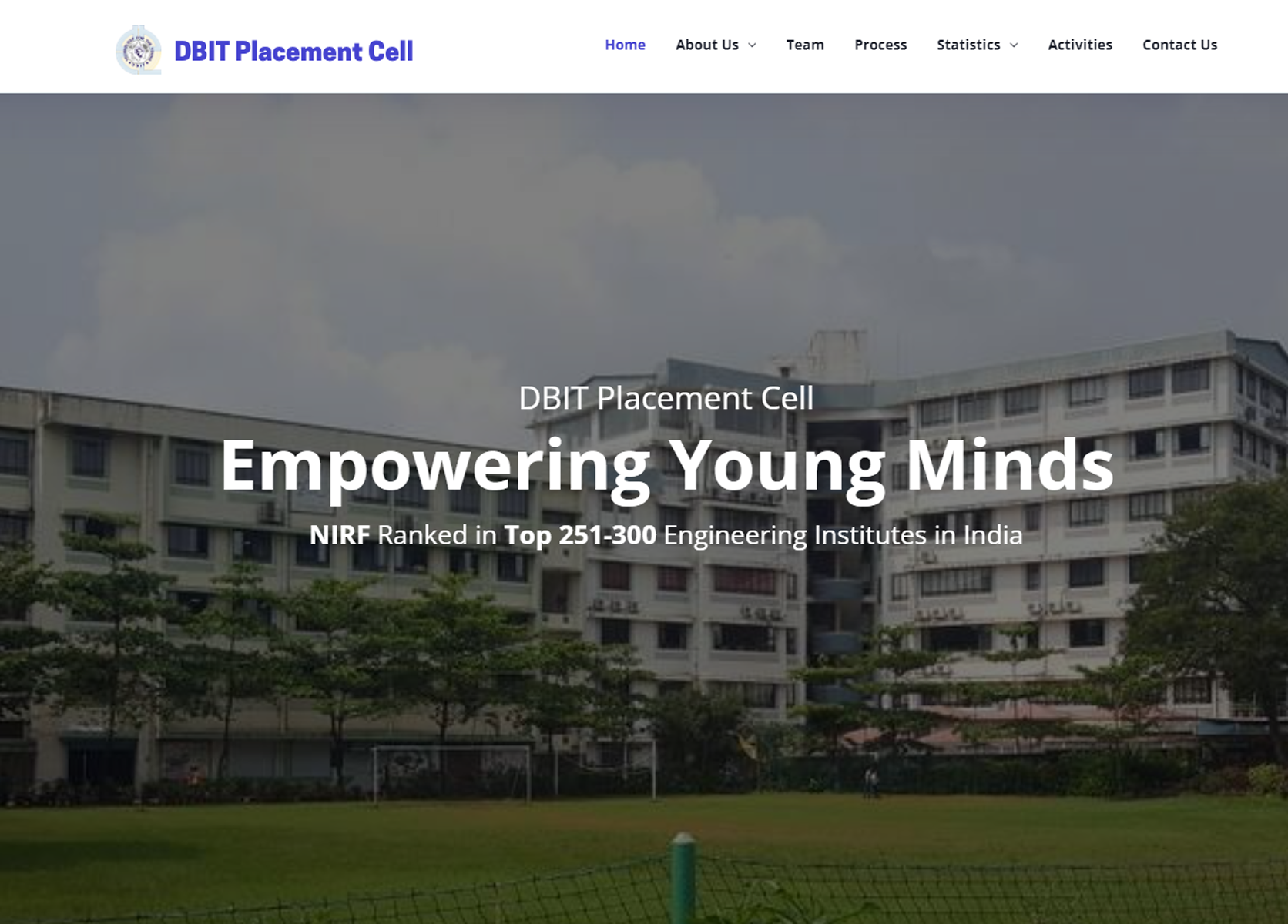 DBIT Placement Cell Website